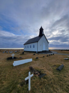 Church by the coast in Southern Iceland