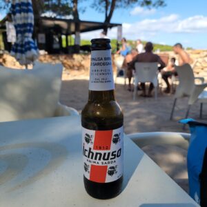 Bottle of Sardinian beer called Ichnusa