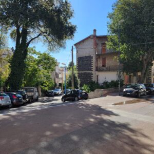 Parked car on an incline 
