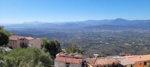 view of the mountains from the cafe 