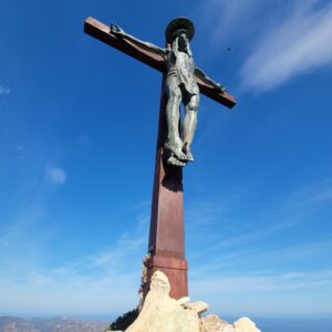 Bronze Jesus sculpture